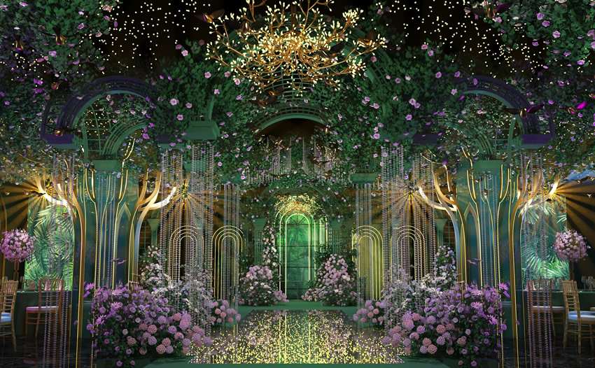 武功奇妙森林婚礼堂效果展示